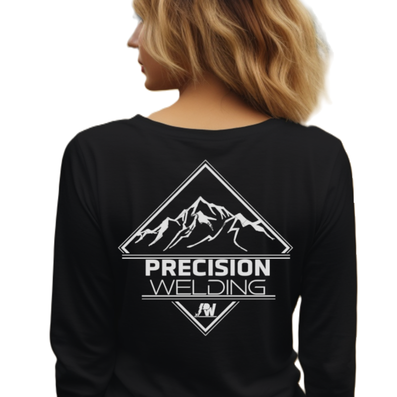 Bella+Canvas Unisex Jersey Long Sleeve Tee PW Mountains - Womens